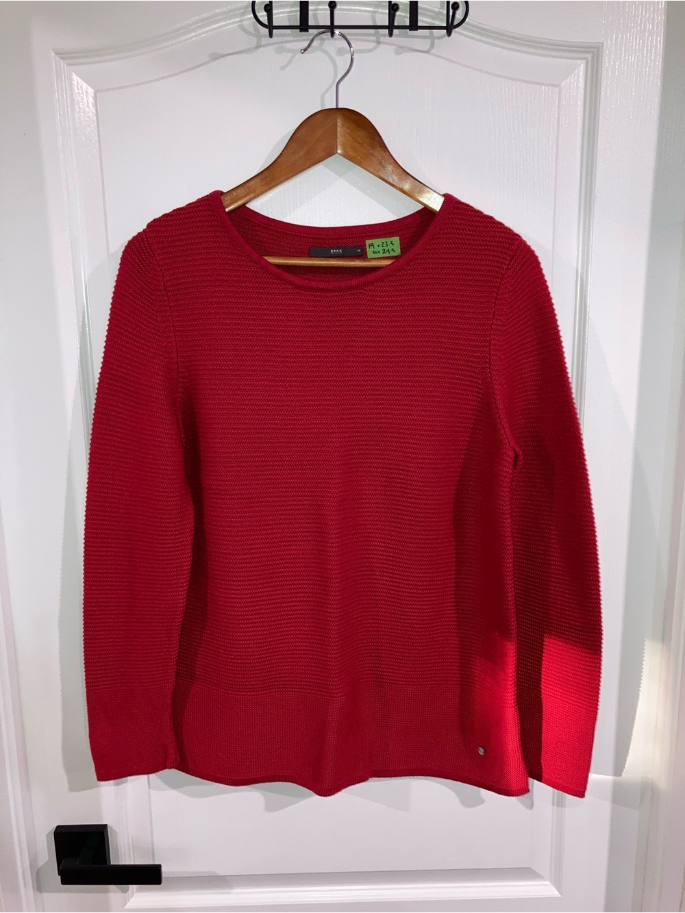 Brax Red Crewneck Knit Sweater - size L (40)